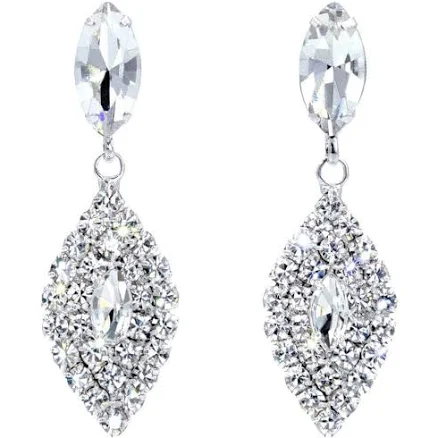 Navette Leaf Dangle Earrings