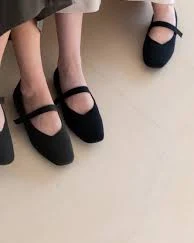 Rowie Mary jane shoes Fabric Navy