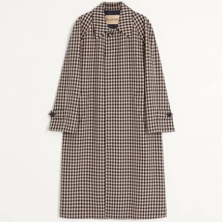 Man Valentino Garavani Single-breasted Cotton And Wool Coat