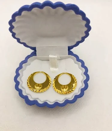 Gold Filled Nattiyan Earrings | Real Silver Base, Indian Jewelry