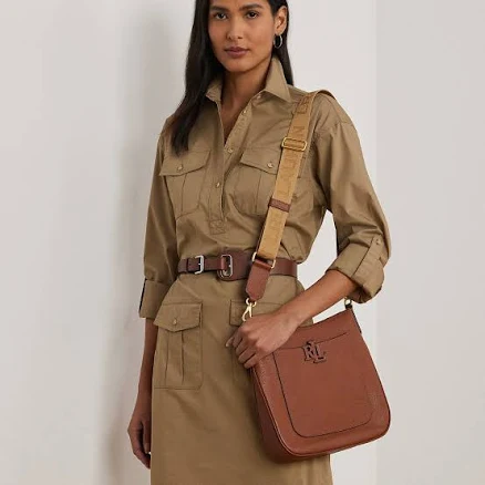 Ralph Lauren Cameryn Pebbled Leather Small Crossbody