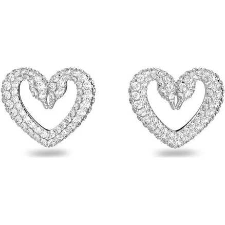 Swarovski Una Heart Stud Earrings