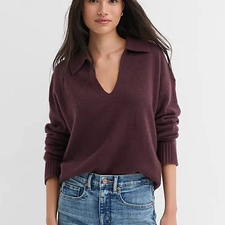 Loft Women's Collared Cashmere Sweater
