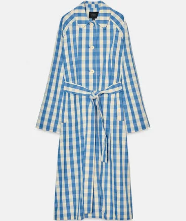 Zara Gingham Trench CoatZara Gingham Trench Coat