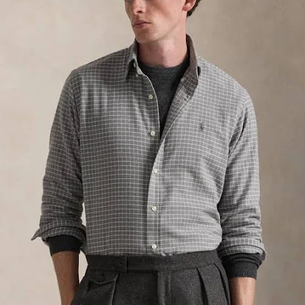 Polo Ralph Lauren Men's Classic-Fit Long-Sleeve Checked Twill Shirt