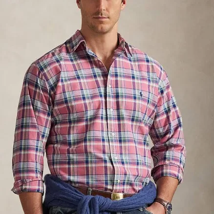 Ralph Lauren Men's Plaid Oxford Shirt