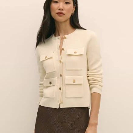 Brooks Brothers Women's Merino Wool Sweater Jacket