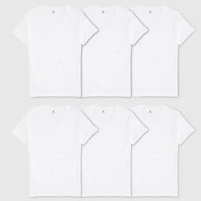 Hanes Men's 6-Pack TAGLESS V-Neck Undershirt