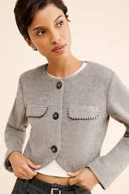 4th & Reckless Mable Wool Blend Cropped Jacket