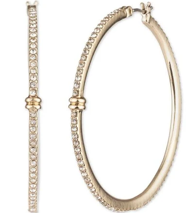 Ralph Lauren Women's Pavé Hoop Earrings