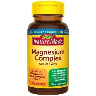 Nature Made Magnesium Capsules with D3 and Zinc