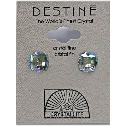 Crystallite Destine Mystic Square Crystal Paradise Shine Earrings