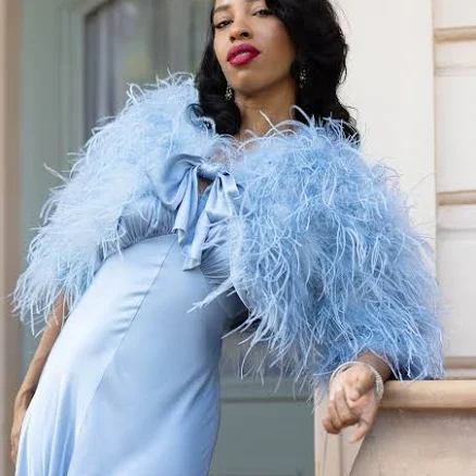 Ostrich Feather Bolero Jacket