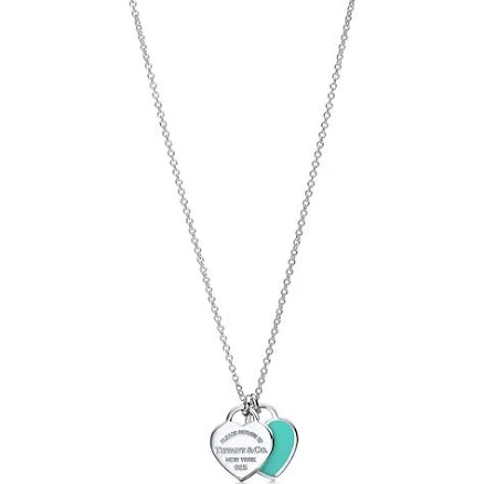 Tiffany & Co. Mini Return To Tiffany Double Heart Tag