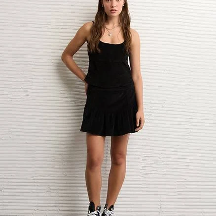 AE Women's High-Waisted Dipped-Waist Mini Skirt