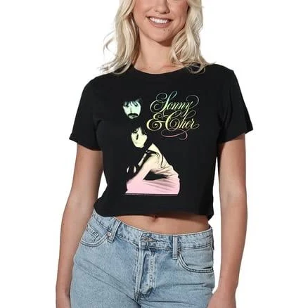 Popfunk Sony and Cher The Two of Us Women's Crop Top T-Shirt
