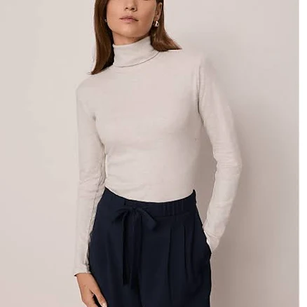 Ann Taylor Women's Weekend Turtleneck Top
