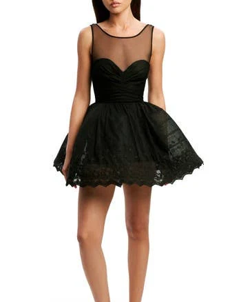 Bardot Hilda Embroidered Tulle Hoop Mini Dress