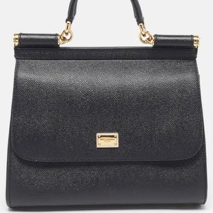 DOLCE & GABBANA Sicily Leather Handbag