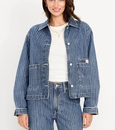 Old Navy Women's Cropped Chore Jacket