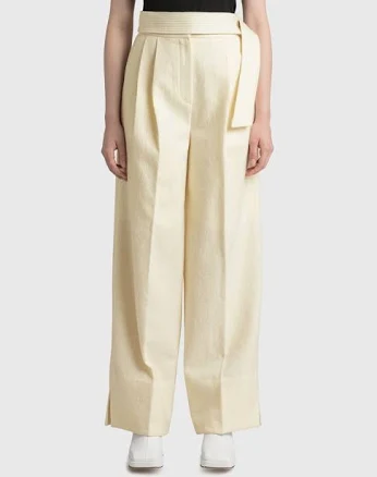 Recto High-rise Wide Virgin-wool Trousers