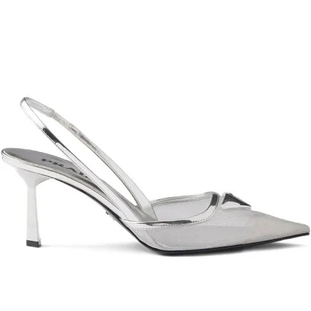 Prada Women's Leather Slingback Pumps