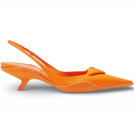 Prada Women's Triangle Slingback Pumps