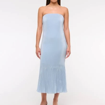 Abercrombie & Fitch Women's Giselle Pleat Release Midi Dress