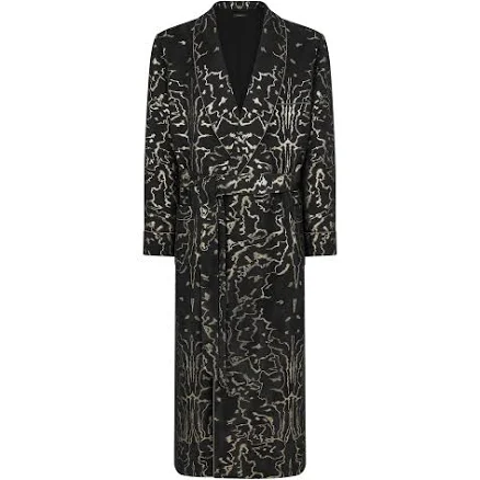 Abstract Moiré Jacquard Robe