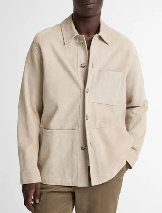 Vince Men's Suede Shirt Jacket