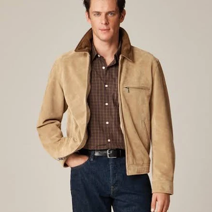 J.Crew Men's Limited-Edition Wallace & Barnes Italian Suede Work Jacket