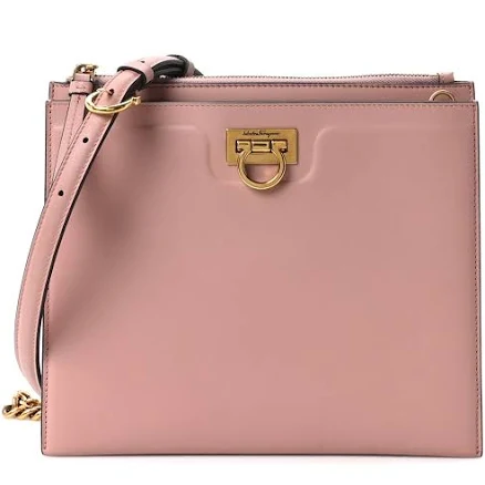 Salvatore Ferragamo Ladies Trifolio Leather Crossbody Bag