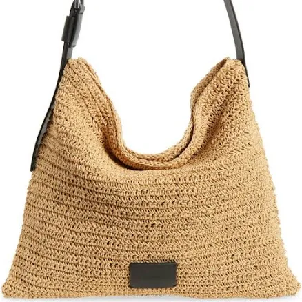 Allsaints Women's Asha Woven Straw Shoulder Bag