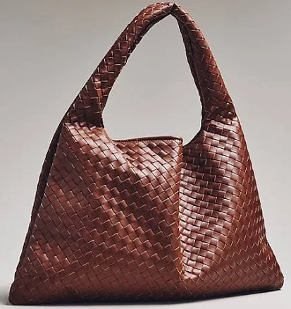 Anthropologie Calla Oversized Woven Shoulder Bag
