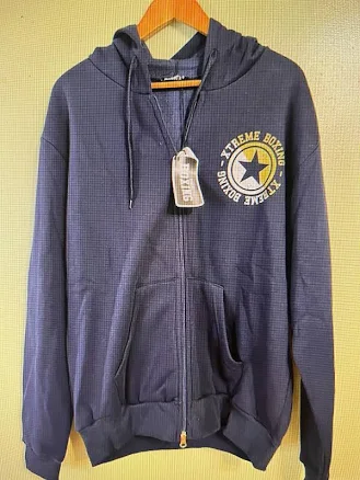 Xtreme Boxing Men’s 100% Cotton Made In Italy Full Zip Hoodie