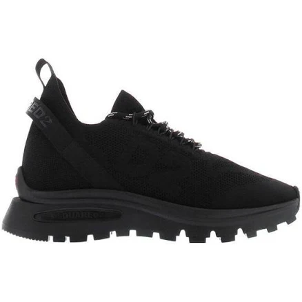 DSquared² Men's Run Ds2 Lace-Up Sneakers - Black - Low-top sneakers - 12