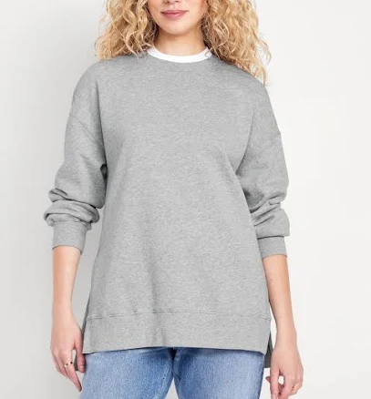 Old Navy Women's Socomfy Relaxed Tunic Sweatshirt