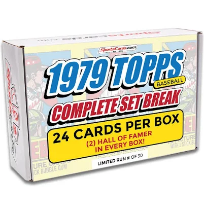 1979 TOPPS BASEBALL COMPLETE SET BREAK - 24 CARDS PER BOX! INCLUDES 2 HOFers!