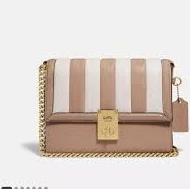 Coach Hutton Colorblock Quilting Shoulder Bag