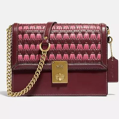 Coach Women's Hutton Weaving Leather Crossbody Bag