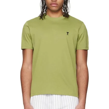 AMI Paris Men's Ami de Coeur Cotton T-Shirt Matcha (US XS)