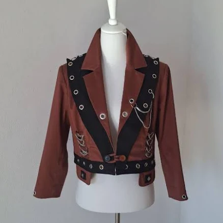 Couture Statement Fashion Women's Cropped Runway Cropped Blazer