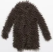 Spiky Shibori Cardigan - Chiffon - Gray