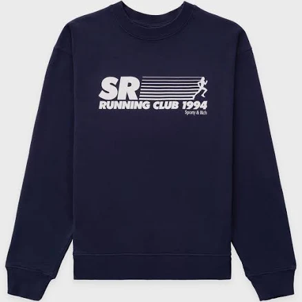 Sporty & Rich SR Running Club Crewneck Sweatshirt
