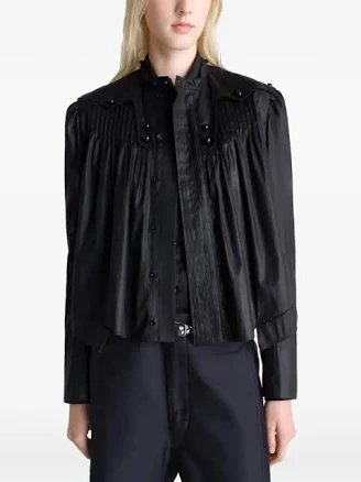LEMaire Chintzed toile Pleated Blouse