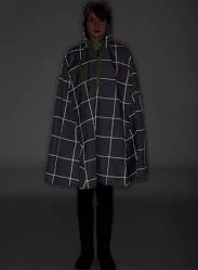 Electric Gingham Rain Cape by Cleverhood