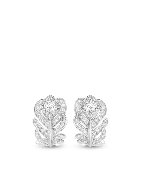 Plume De Paon Drop Earrings