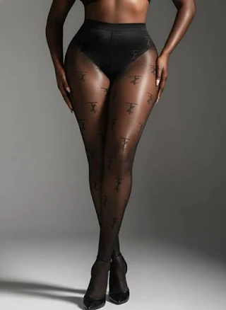 TZ Monogram Sheer Tights
