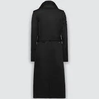 Goddess Superfine Organic Oversized Trench Coat (Black/Black/Black)