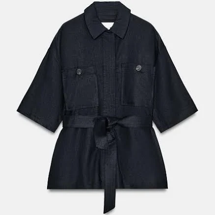 Zara Safari Linen Jacket